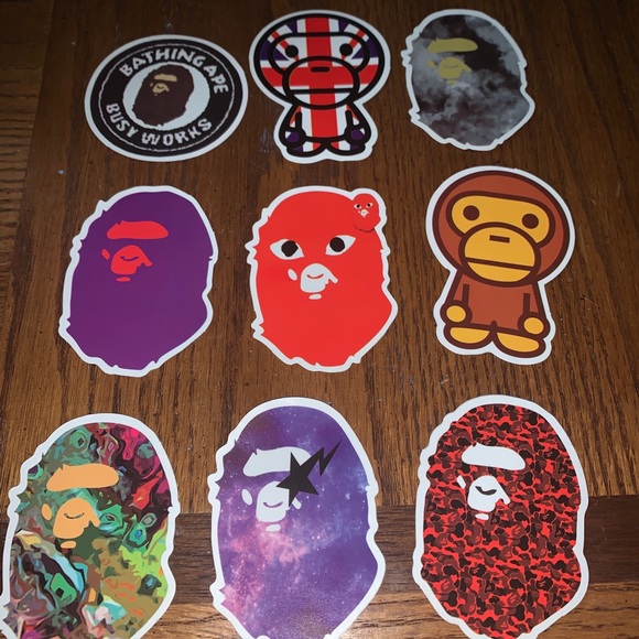 Bape Stickers 10 pc. - Picture 3 of 6